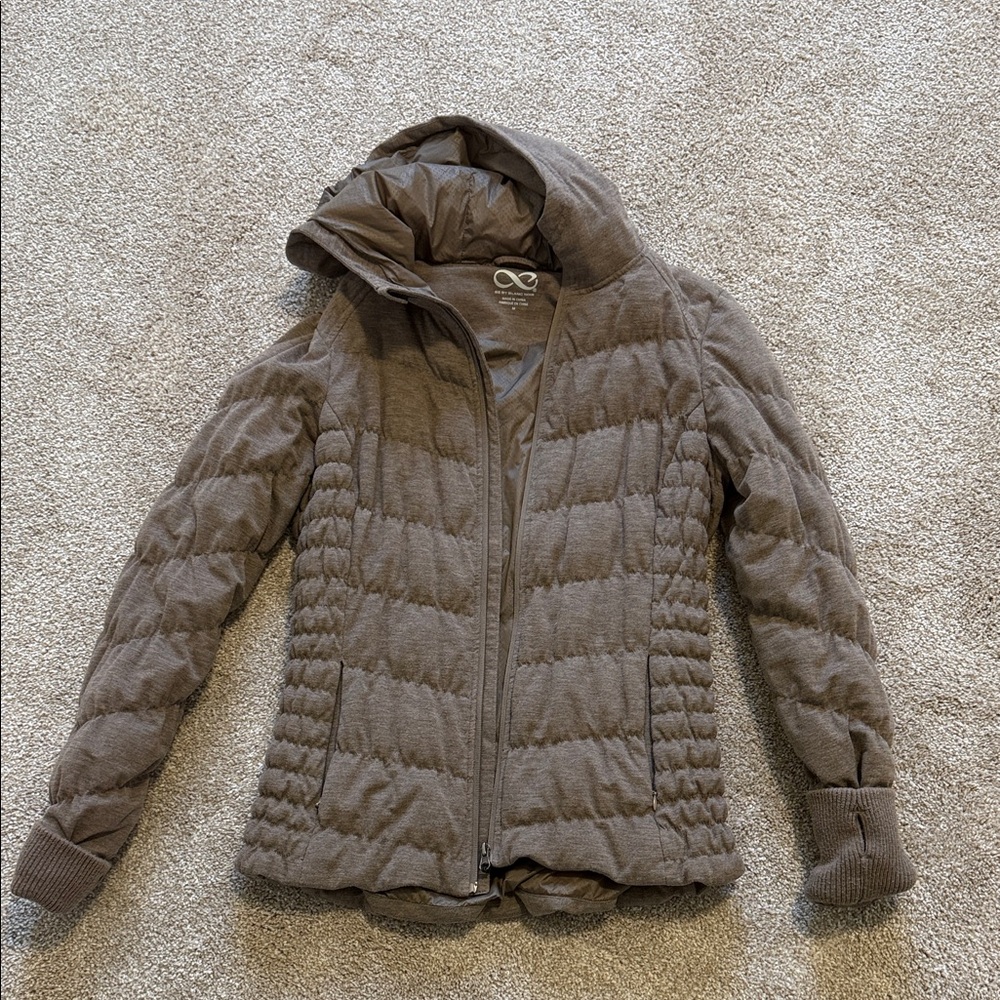 Blanc Noir Taupe Puffer Jacket